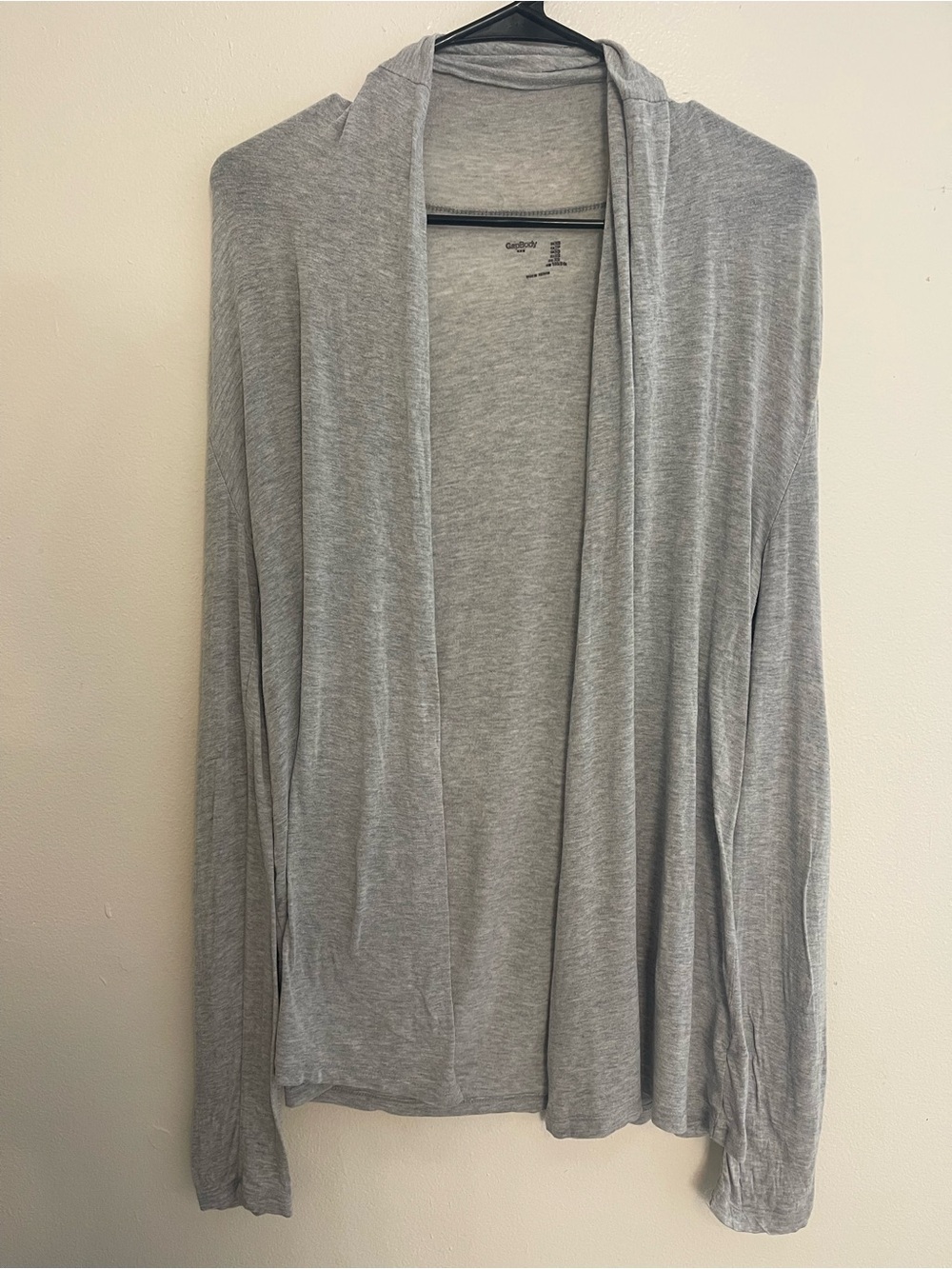 GapBody Gray Modal Spandex Open Front Lightweight Cardigan Sweater Size XS